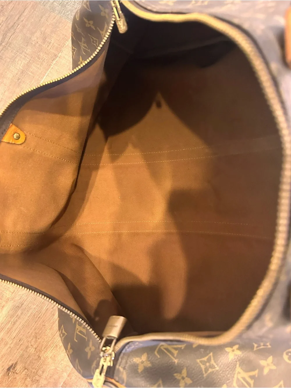 Louis Vuitton Monogram Canvas Travel Duffel Bag keepall 55 pre owned - Picture 14 of 15